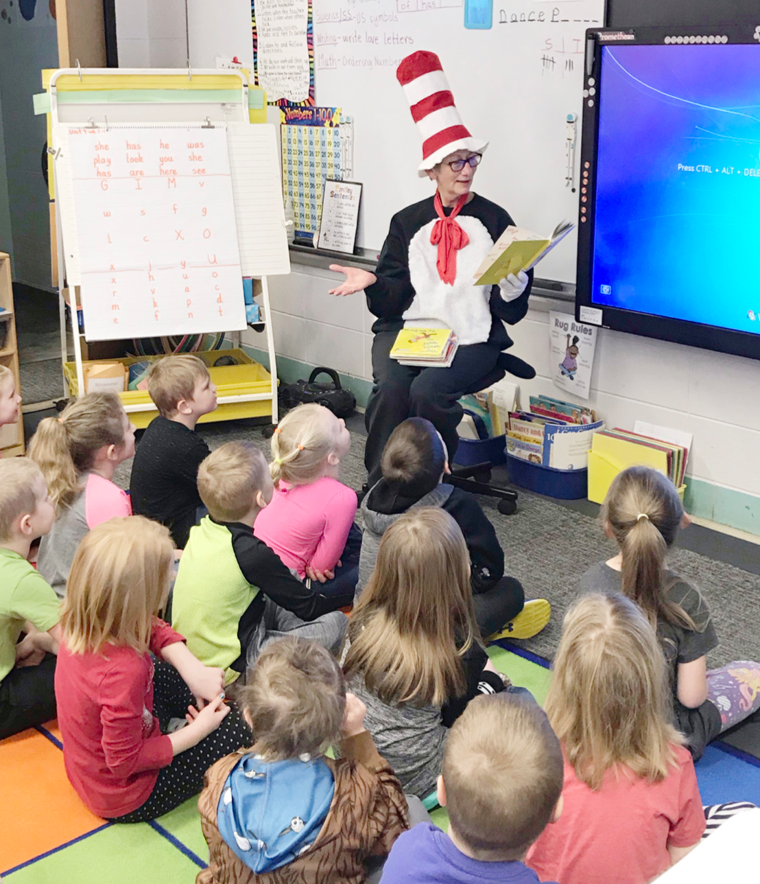 The Randolph Elementary School is celebrating Read Across America Week with Dr. Seuss.